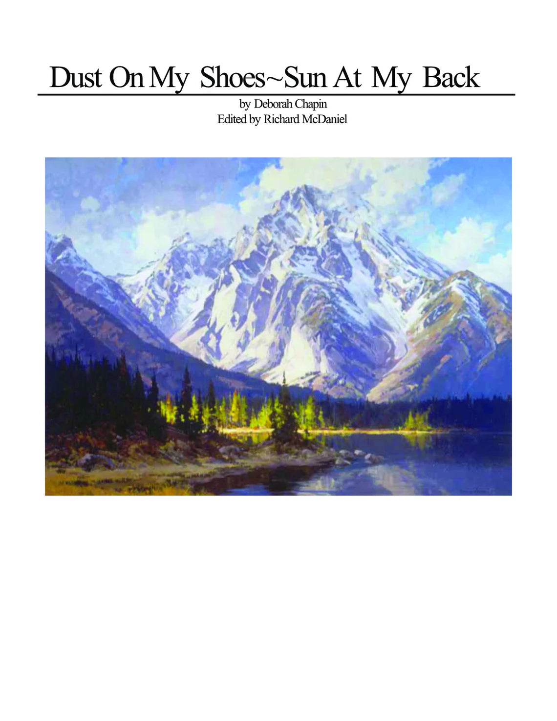 Plein Air Landscape Art Book, "Dust on My Shoes"  by Deborah Chapin