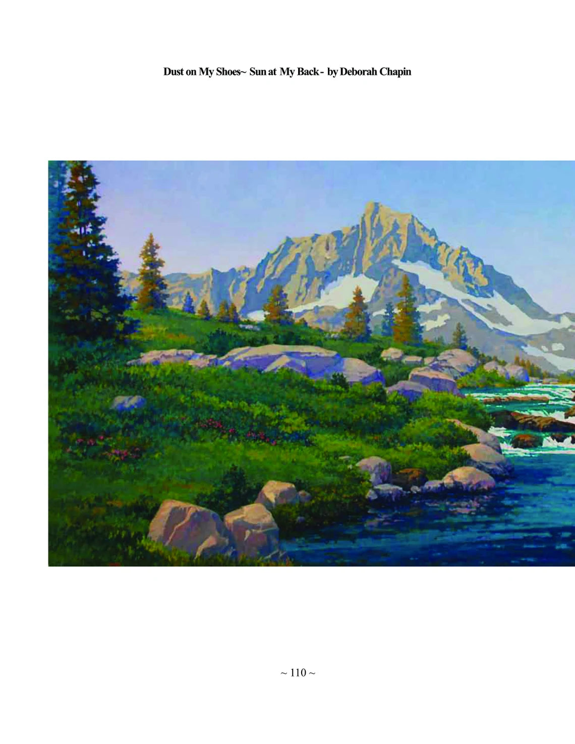 Plein Air Landscape Art Book, "Dust on My Shoes"  by Deborah Chapin