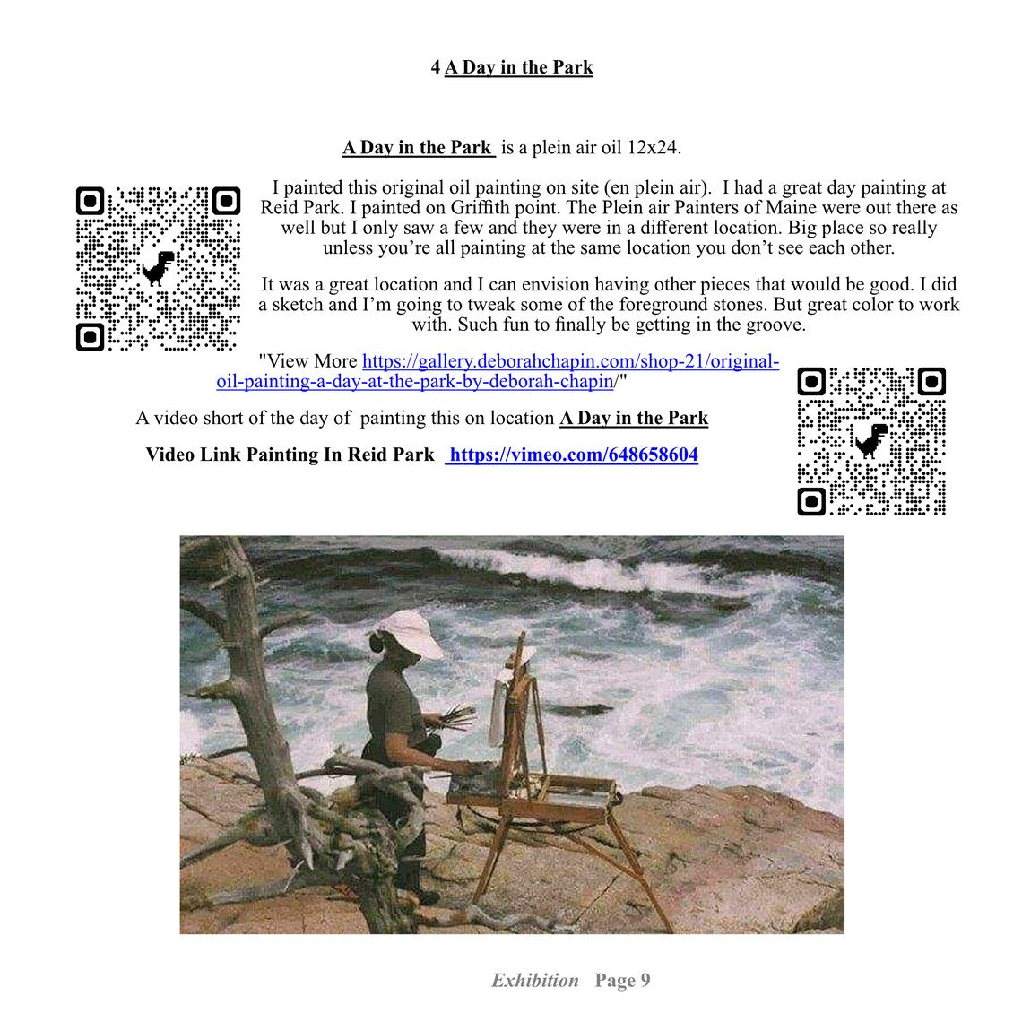 Earth Sea Sky Art Book, Deborah Chapin Paintings, Exhibition Catalog
