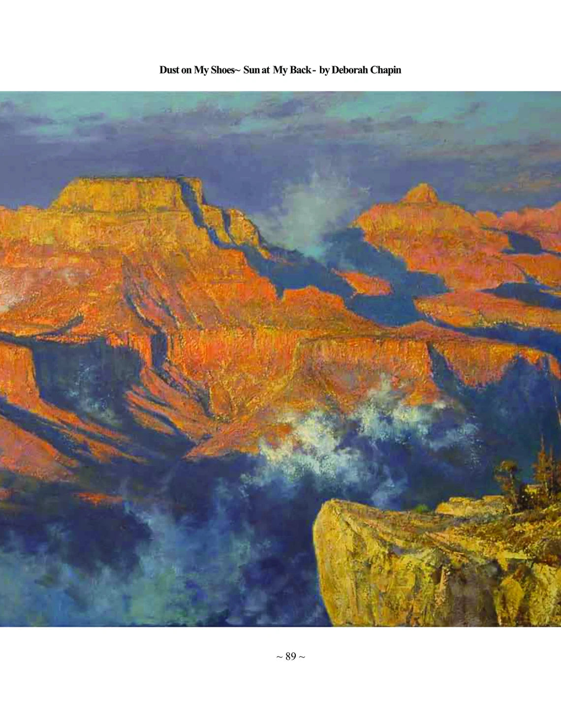 Plein Air Landscape Art Book, "Dust on My Shoes"  by Deborah Chapin