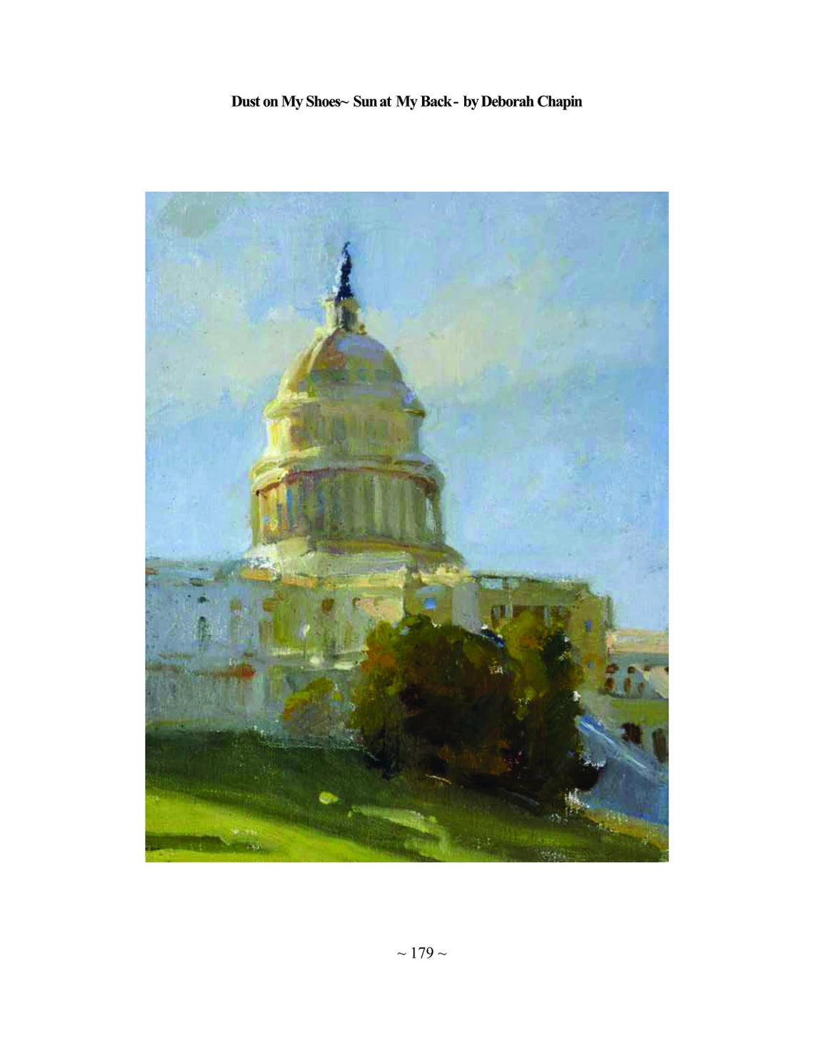 Plein Air Landscape Art Book, "Dust on My Shoes"  by Deborah Chapin