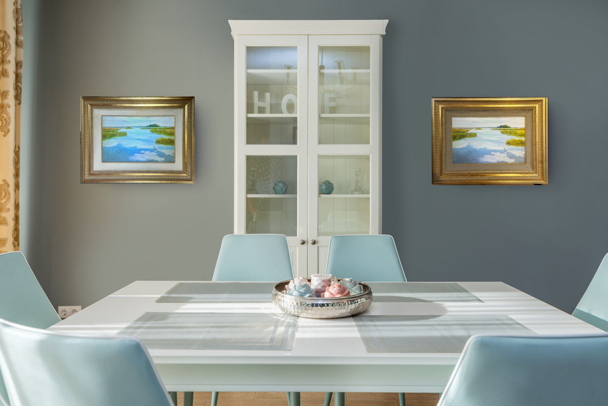 Oil Painting Canvas Print, Waterfowl Canvas Wall Art - Transitions Raw Silk Liner